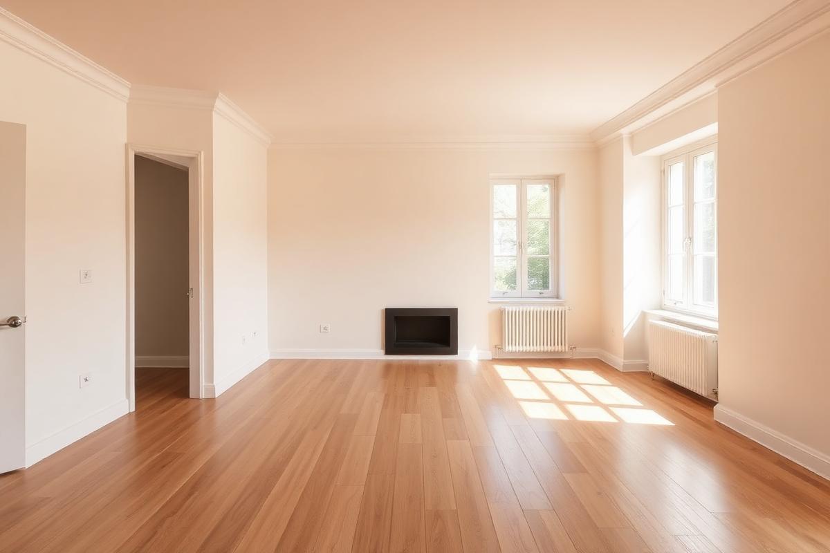 Interior de vivienda después del trabajo